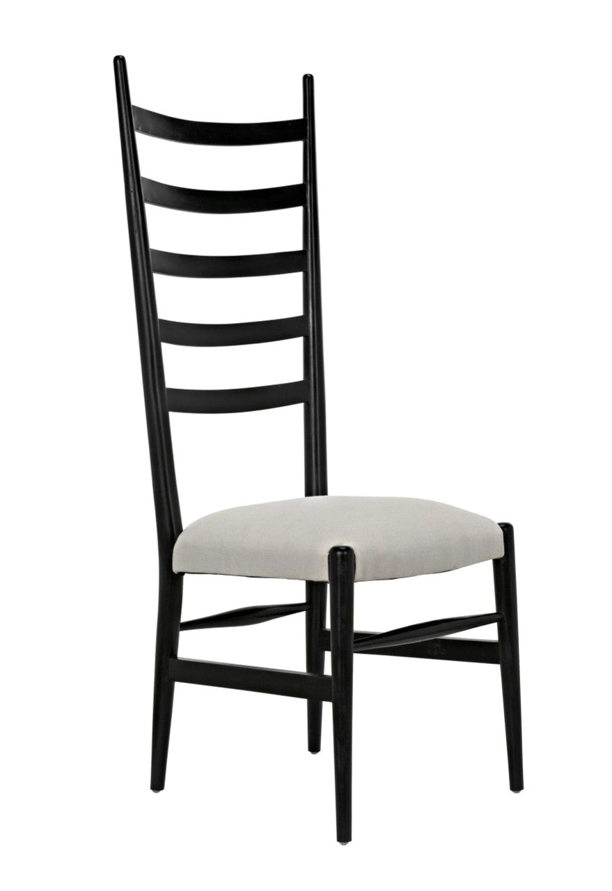 Noir Ladder Chair in Hand Rubbed Black GCHA132HB