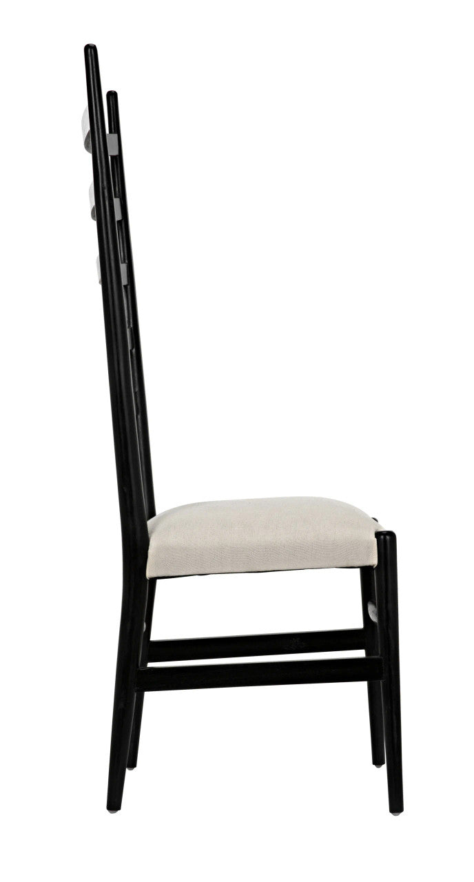 Noir Ladder Chair in Hand Rubbed Black GCHA132HB