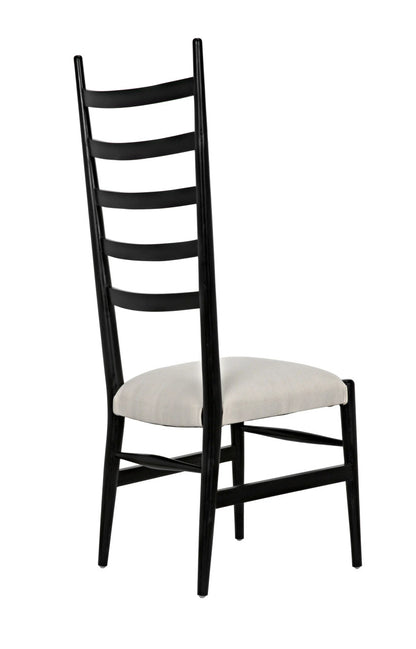 Noir Ladder Chair in Hand Rubbed Black GCHA132HB