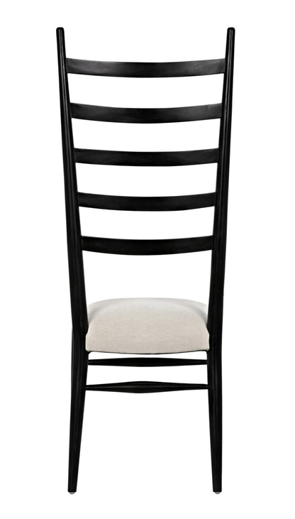 Noir Ladder Chair in Hand Rubbed Black GCHA132HB