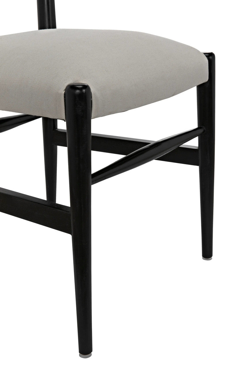 Noir Ladder Chair in Hand Rubbed Black GCHA132HB