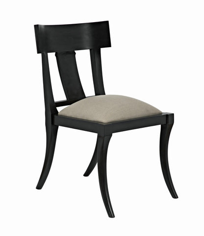 Noir Athena Side Chair in Pale GCHA239P