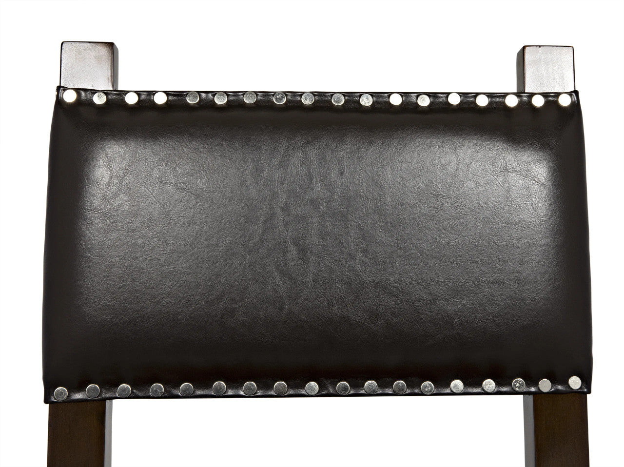 Noir Kerouac Chair with Leather in Distressed Brown GCHA275D