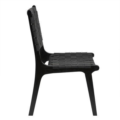 Noir Dede Dining Chair in Black GCHA277B