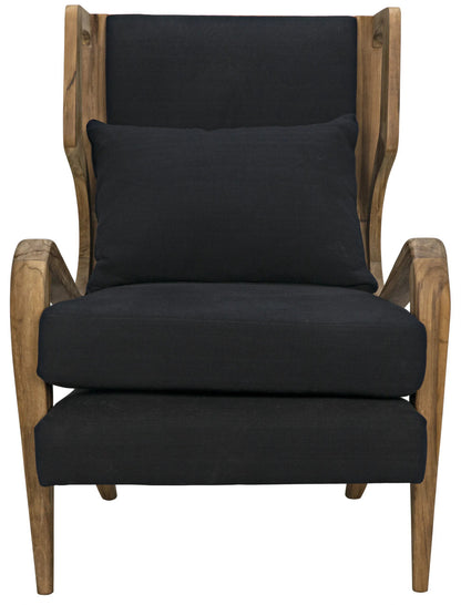 Noir Carol Chair in Waxed GCHA292T