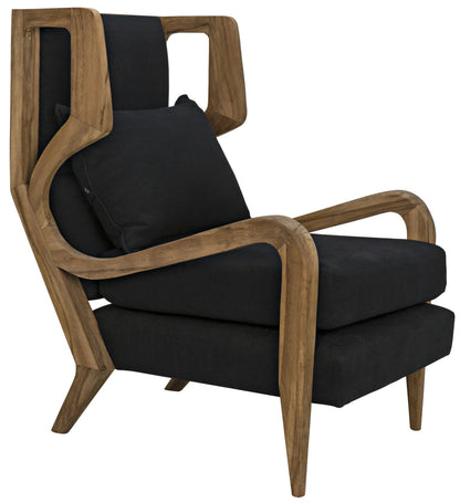 Noir Carol Chair in Waxed GCHA292T