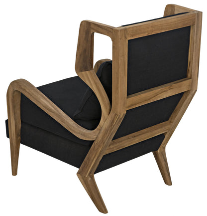 Noir Carol Chair in Waxed GCHA292T