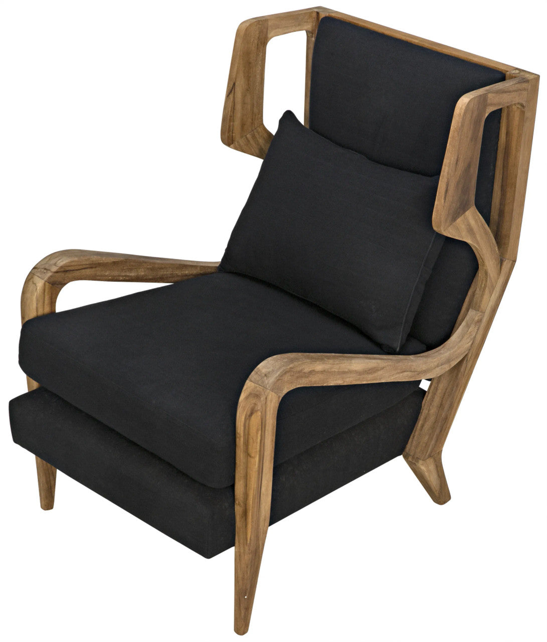 Noir Carol Chair in Waxed GCHA292T