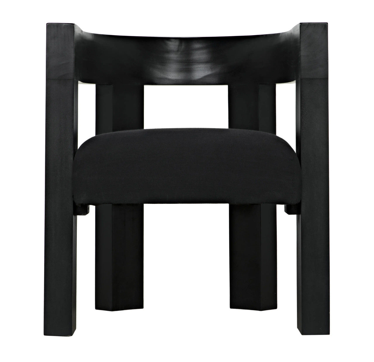 Noir Eros Chair in Hand Rubbed Black GCHA306HB