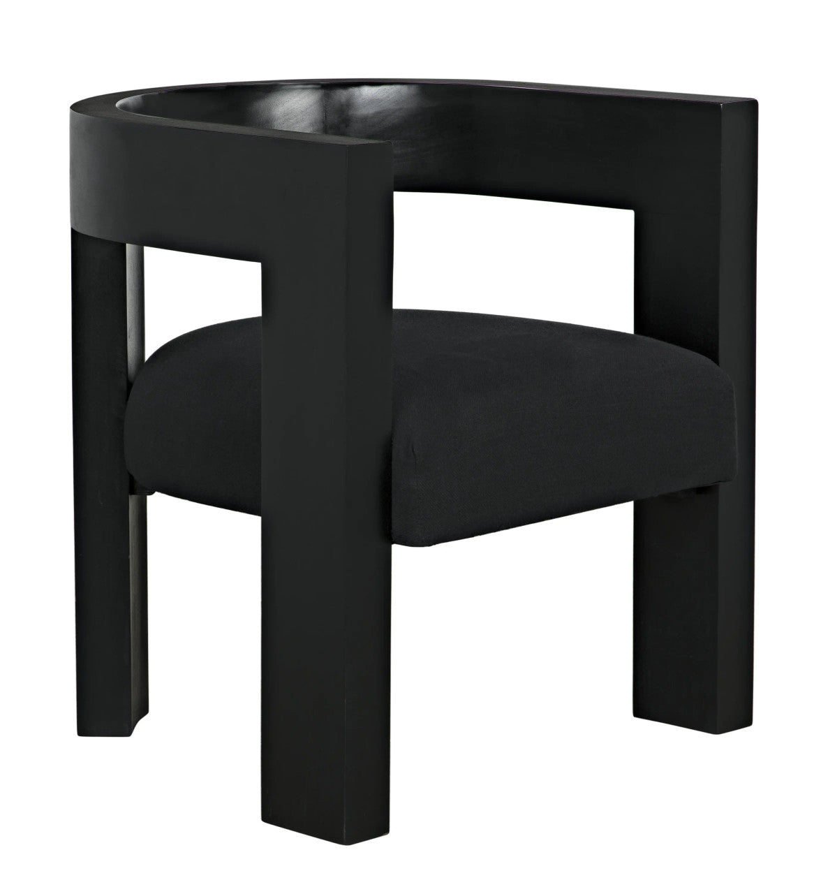 Noir Eros Chair in Hand Rubbed Black GCHA306HB