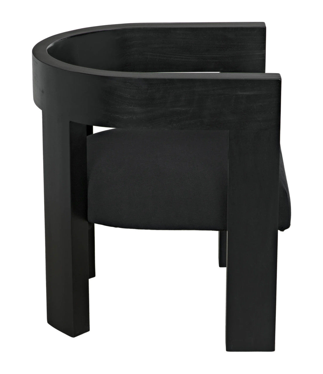 Noir Eros Chair in Hand Rubbed Black GCHA306HB