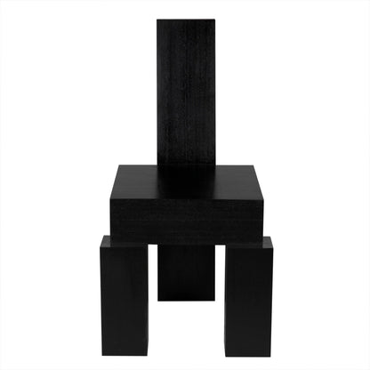 Noir Murry Chair in Hand Rubbed Black GCHA313HB