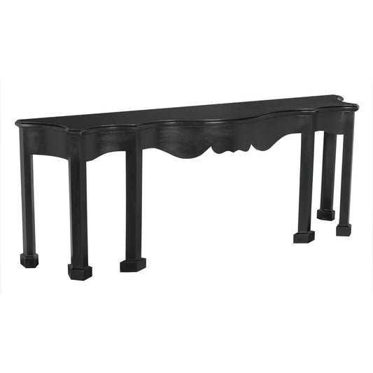 Noir Estate Console Hand Rubbed Black in Hand Rubbed Black GCON128HB