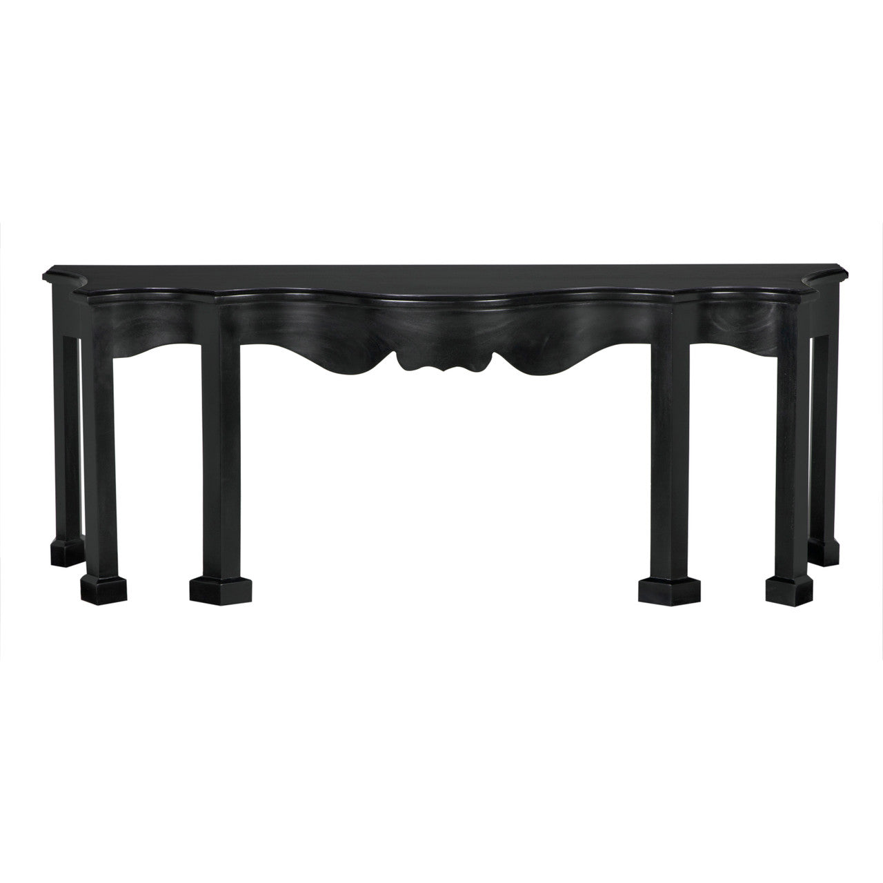 Noir Estate Console Hand Rubbed Black in Hand Rubbed Black GCON128HB