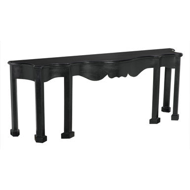 Noir Estate Console Hand Rubbed Black in Hand Rubbed Black GCON128HB