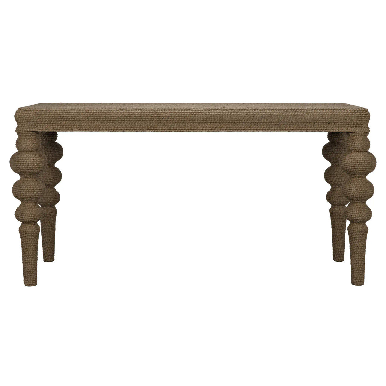 Noir Turned Leg Ismail Console in Natural GCON152