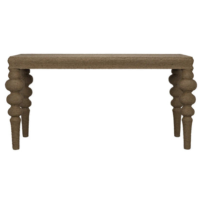 Noir Turned Leg Ismail Console in Natural GCON152