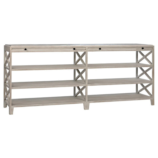 Noir Sutton Console in White Wash GCON201WH