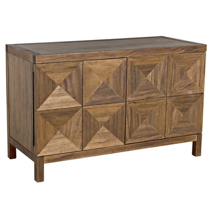 Noir Quadrant 2 Door Sideboard in Dark Walnut GCON231DW-2