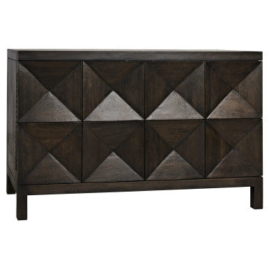 Noir Quadrant 2 Door Sideboard in Ebony Walnut GCON231EB-2