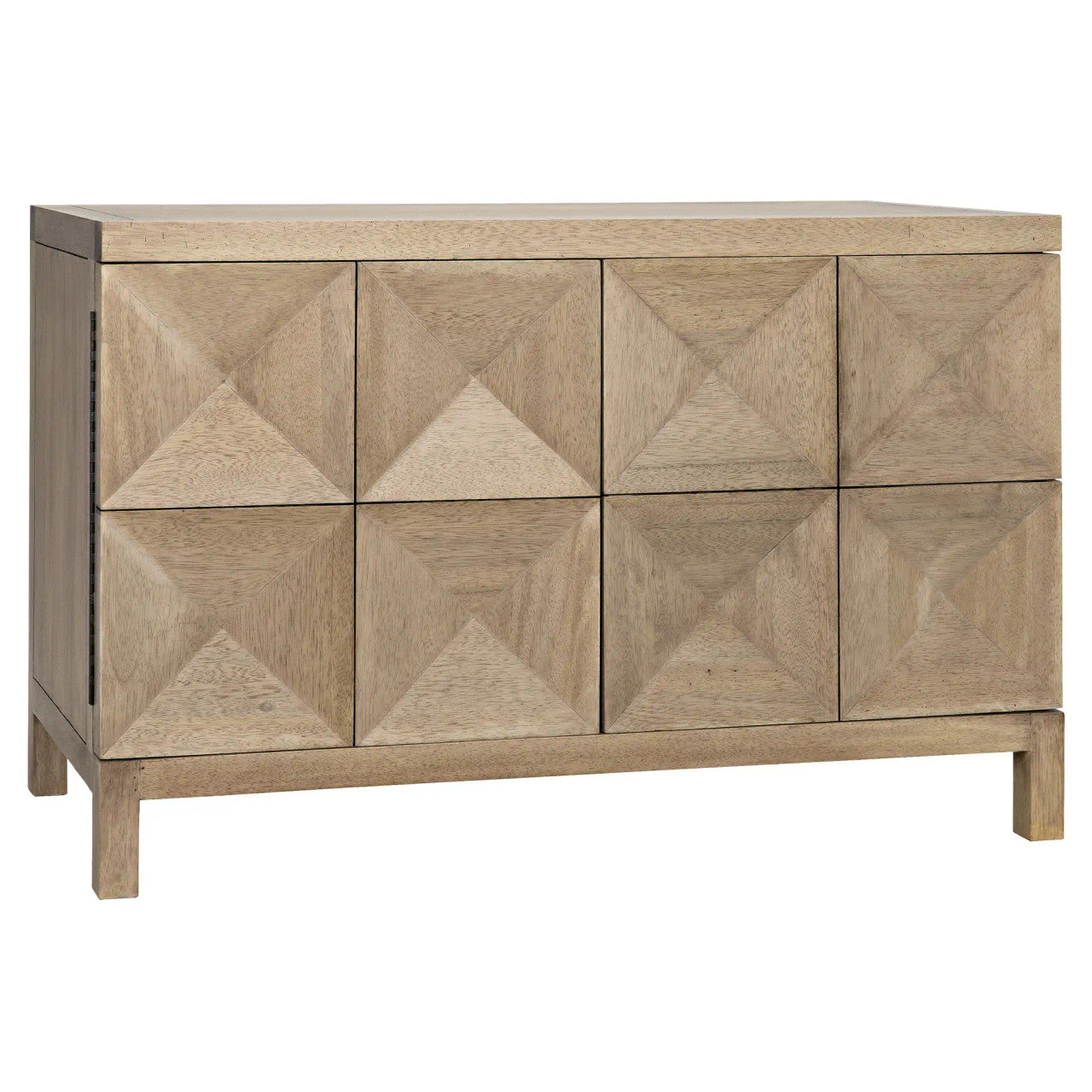 Noir Quadrant 2 Door Sideboard in Washed Walnut GCON231WAW-2