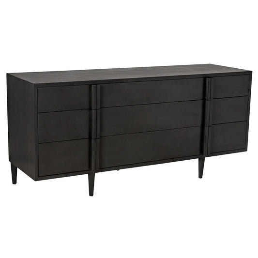 Noir Morten 9 Drawer Dresser in Pale GCON241P