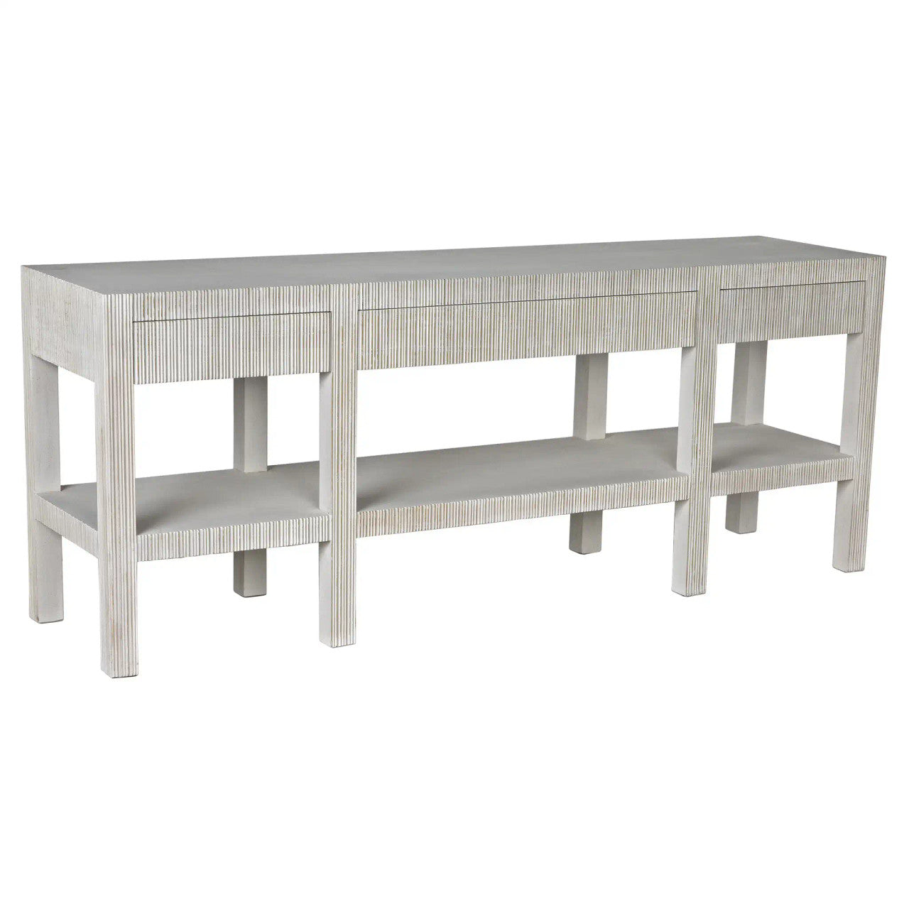 Noir Conrad Console in White Wash GCON272WH