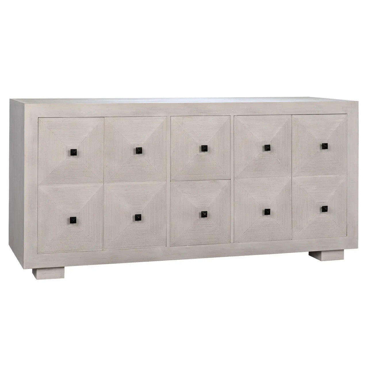 Noir Narcisse Sideboard in White Wash GCON278WH