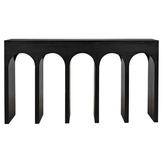 Noir Bridge Console in Hand Rubbed Black GCON287HB