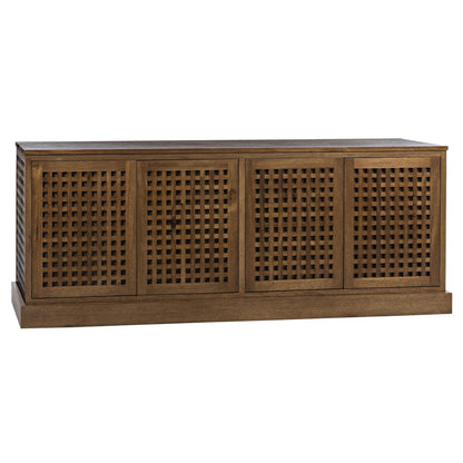 Noir Genti 4 Door Sideboard in Dark Walnut GCON303DW-4