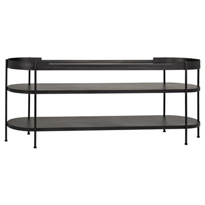 Noir Cassio Console in Matte Black GCON321MTB