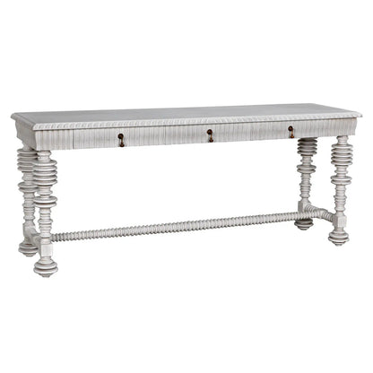 Noir Portuguese Console in White Wash GCON376WH