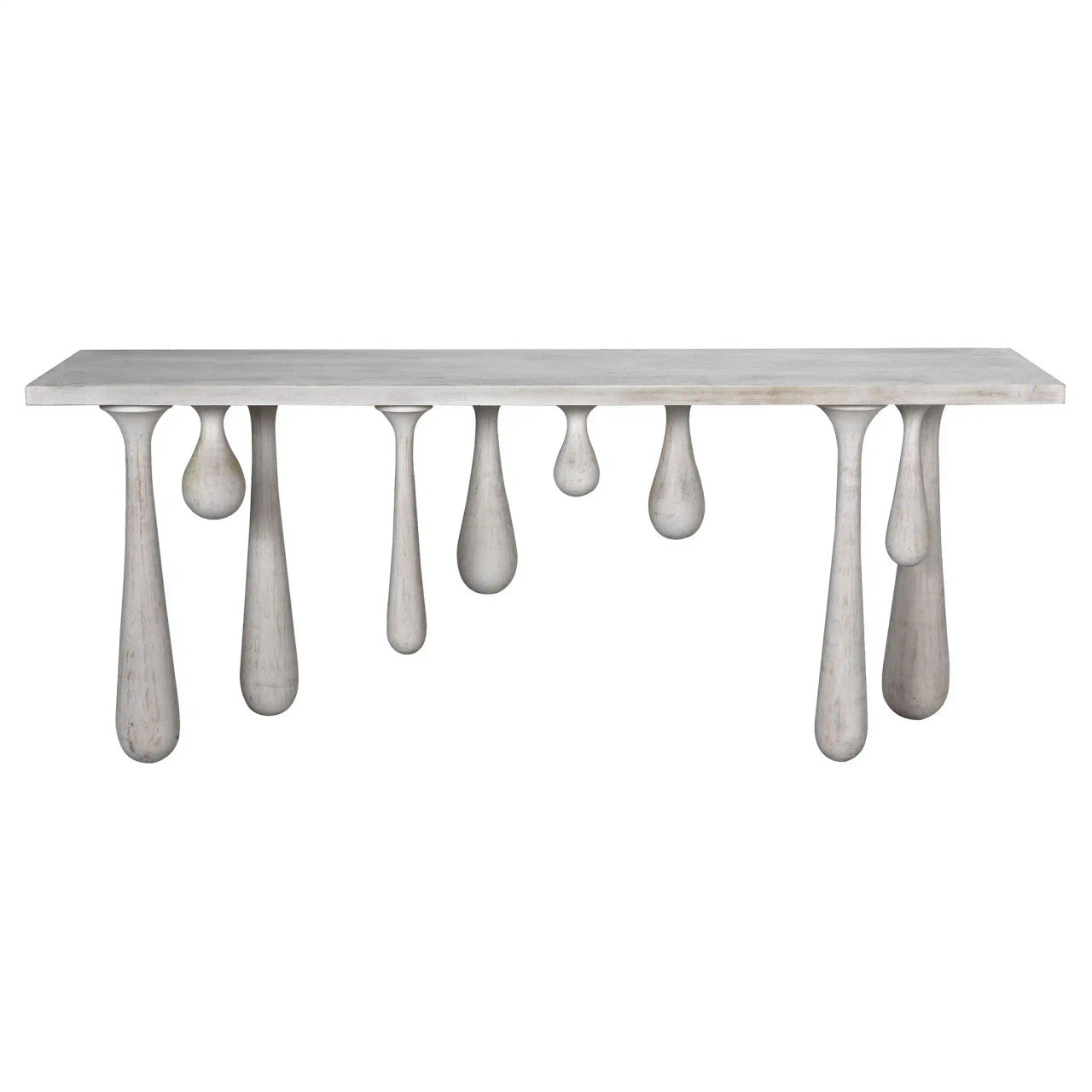 Noir Drop Console in White Wash GCON377WH