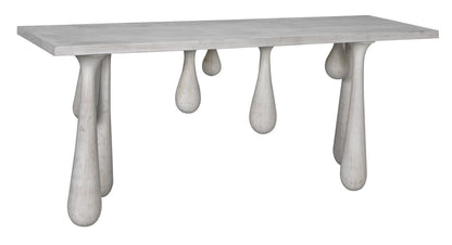 Noir Drop Console in White Wash GCON377WH