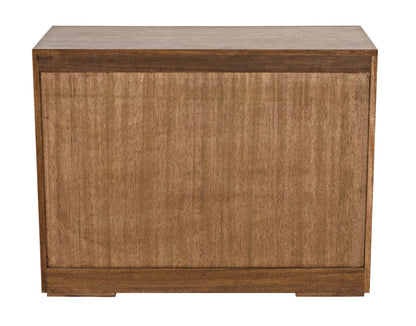 Noir Lego Sideboard with 3 Drawers in Dark Walnut GCON380DW