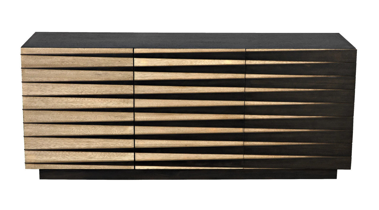 Noir Tyson Sideboard in Ebony Walnut and Washed Walnut GCON389EB