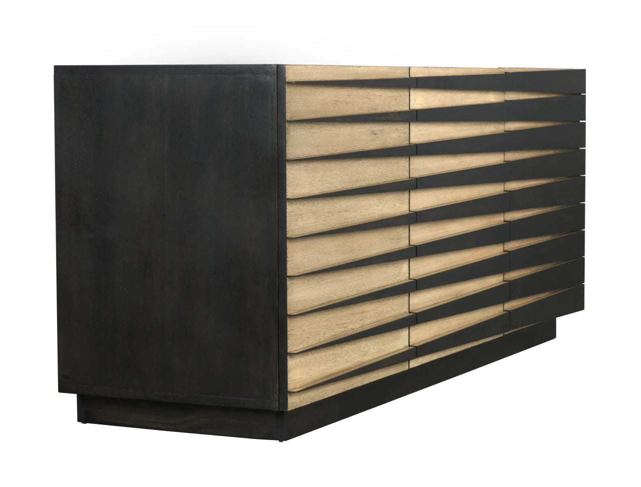 Noir Tyson Sideboard in Ebony Walnut and Washed Walnut GCON389EB