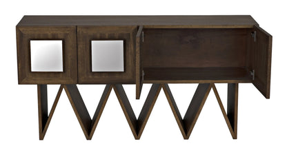 Noir Jean-Michel Sideboard in Dark Walnut GCON394DW