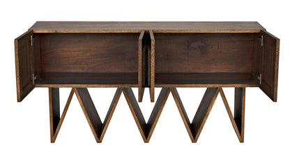 Noir Jean-Michel Sideboard in Dark Walnut GCON394DW