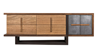 Noir William Sideboard in Dark Walnut with Ebony Walnut Base GCON401