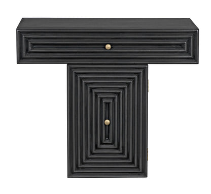 Noir Brice Console in Pale GCON402P