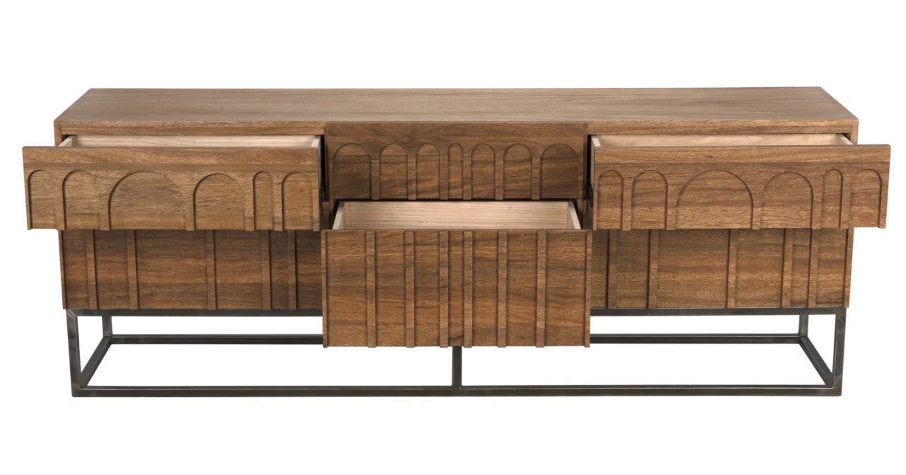 Noir Casanova Sideboard in Dark Walnut GCON405DW