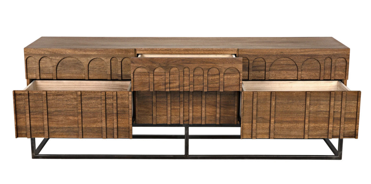 Noir Casanova Sideboard in Dark Walnut GCON405DW