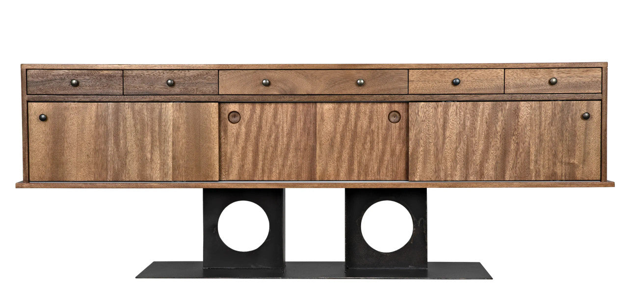 Noir Wolf Sideboard in Dark Walnut GCON406DW