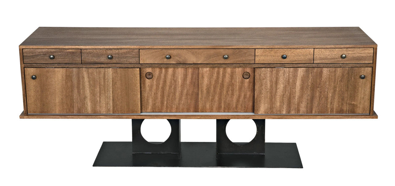 Noir Wolf Sideboard in Dark Walnut GCON406DW