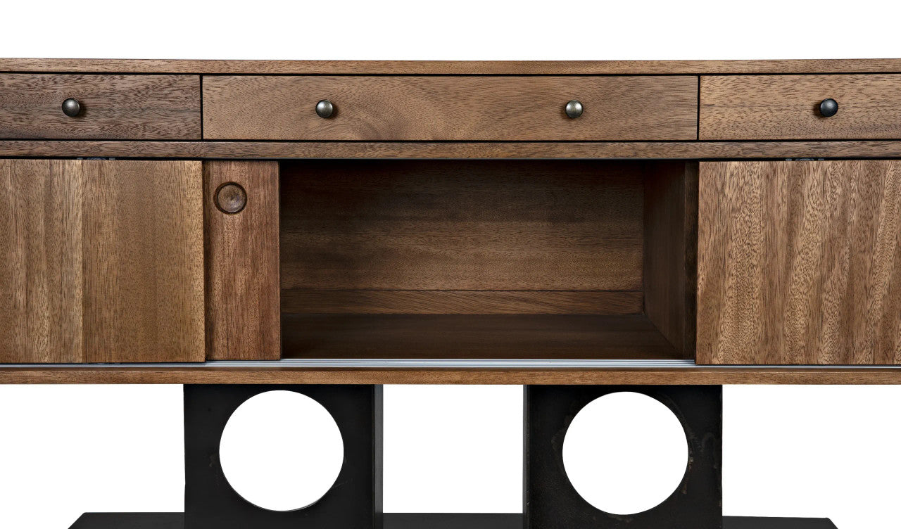 Noir Wolf Sideboard in Dark Walnut GCON406DW