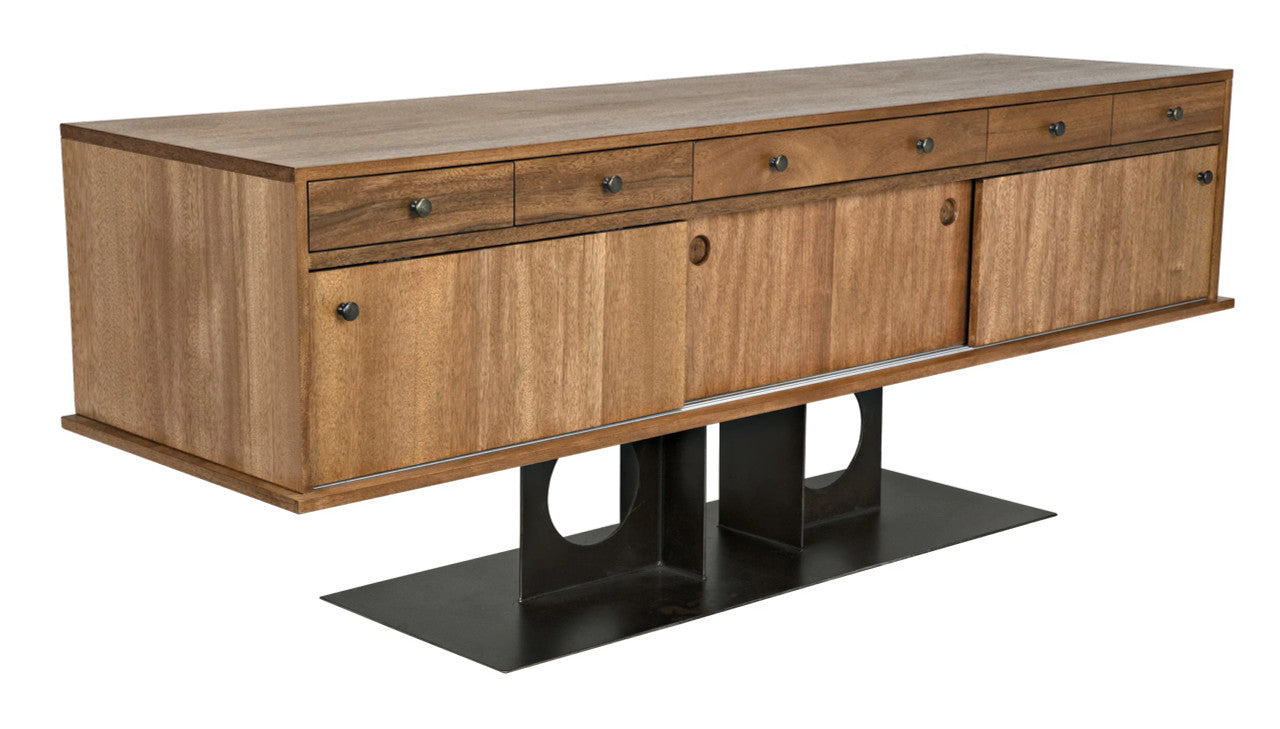 Noir Wolf Sideboard in Dark Walnut GCON406DW