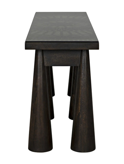 Noir Tutankhamun Console in Ebony Walnut GCON408EB