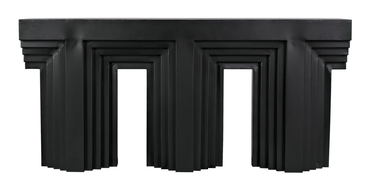 Noir Acropolis Console in Matte Black GCON412MTB