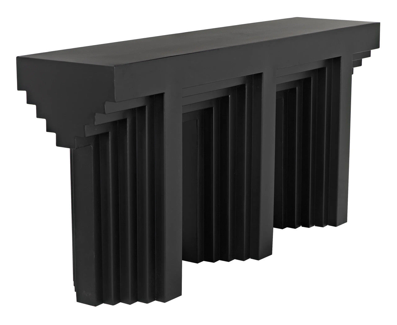 Noir Acropolis Console in Matte Black GCON412MTB